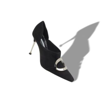 Stivaletti CHUSMI in camoscio nero con fibbia