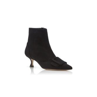 Stivali BAYLOW in camoscio nero con fibbia