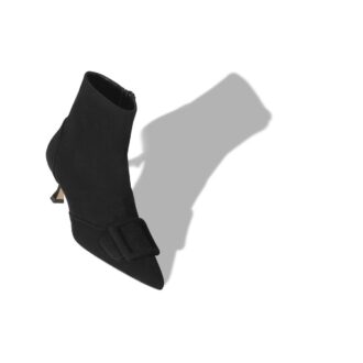 Stivali BAYLOW in camoscio nero con fibbia