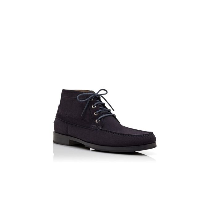 Stivali in pelle scamosciata di vitello blu navy RHINEBECK Stivali in pelle scamosciata di vitello blu navy RHINEBECK