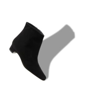 Stivali TOLARC con tacco largo in camoscio nero