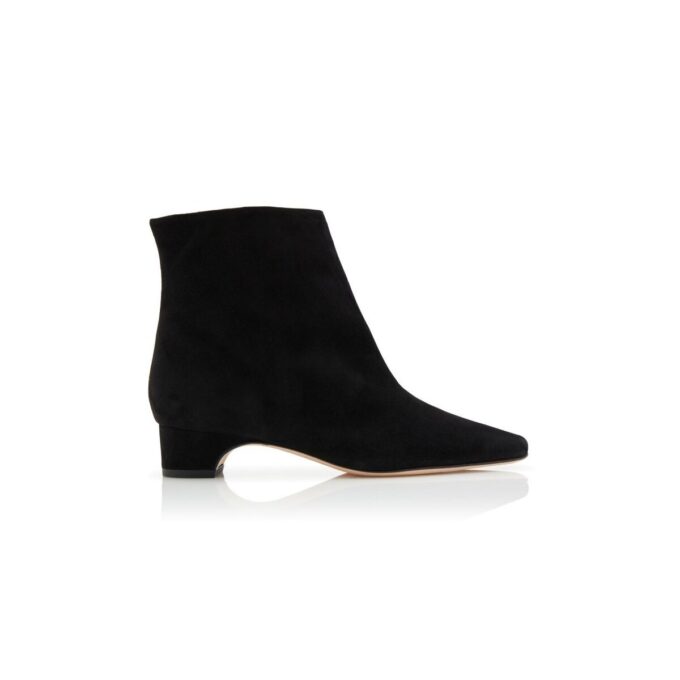 Stivali TOLARC con tacco largo in camoscio nero Stivali TOLARC con tacco largo in camoscio nero