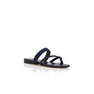 SUSARA Sandali bassi in rafia blu navy