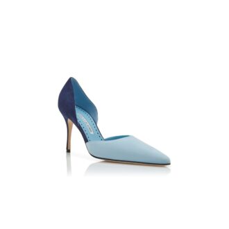 TAYLERBINU Décolleté D’Orsay in camoscio blu