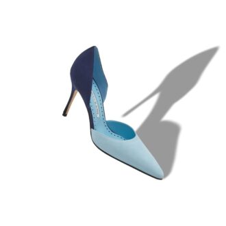 TAYLERBINU Décolleté D’Orsay in camoscio blu