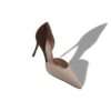 TAYLERBINU Décolleté D’Orsay in pelle scamosciata beige chiaro e marrone TAYLERBINU Décolleté D’Orsay in pelle scamosciata beige chiaro e marrone