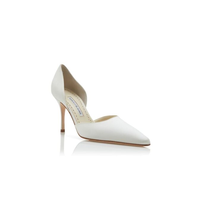 TAYLERBINU Décolleté D’Orsay in raso color crema