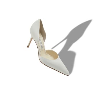 TAYLERBINU Décolleté D’Orsay in raso color crema