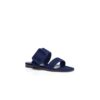 TITUBAFLAT Sandali bassi in pelle scamosciata blu navy TITUBAFLAT Sandali bassi in pelle scamosciata blu navy