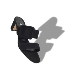 TITUBANEW Sabot in pelle scamosciata nera