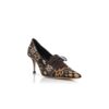 TROFEA Décolleté stringate in pelo di vitello con stampa animalier TROFEA Décolleté stringate in pelo di vitello con stampa animalier