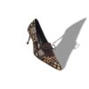 TROFEA Décolleté stringate in pelo di vitello con stampa animalier TROFEA Décolleté stringate in pelo di vitello con stampa animalier