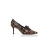 TROFEA Décolleté stringate in pelo di vitello con stampa animalier TROFEA Décolleté stringate in pelo di vitello con stampa animalier