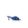 VIERAMUL Sabot blu in raso con dettagli plissettati VIERAMUL Sabot blu in raso con dettagli plissettati