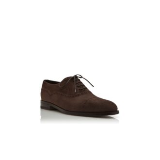 WITNEY Oxford in pelle scamosciata marrone scuro con punta rinforzata WITNEY Oxford in pelle scamosciata marrone scuro con punta rinforzata