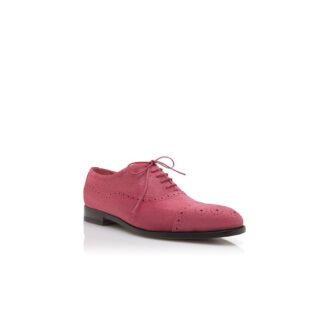 WITNEY Oxford in pelle scamosciata rosa scuro con punta rinforzata