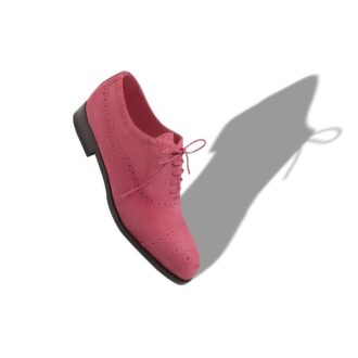 WITNEY Oxford in pelle scamosciata rosa scuro con punta rinforzata